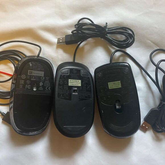 Wholesale Lot of 3 USB Optical Wired HP/Compaq Mouse, Working 100% - Picture 2 of 4